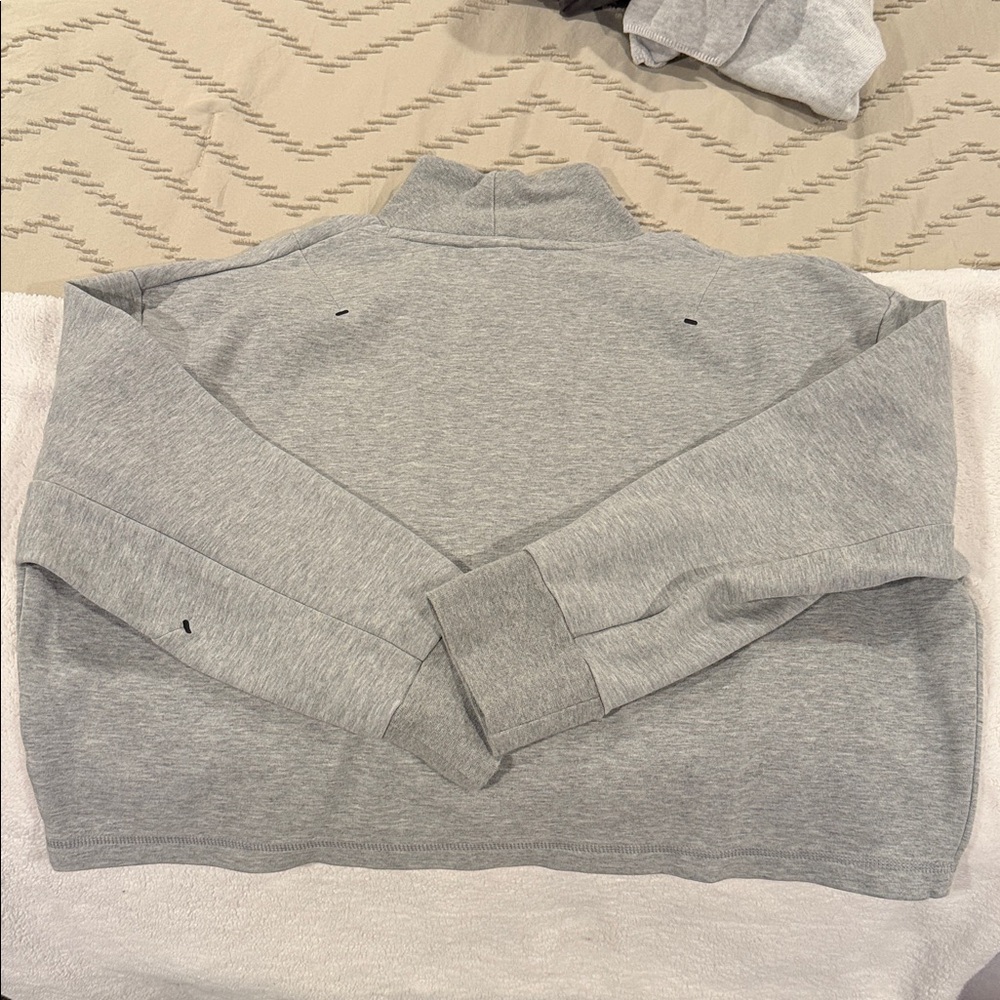 Nike Tech Fleece Gray Cropped Turtleneck - Picture 2 of 4